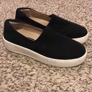 Black slip on sneakers